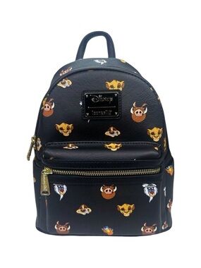 Loungefly x Disney The Lion King Character AOP Mini Backpack - 9” x 10.5” x 4.5”